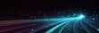 © Planetz - Abstract Background with Glowing Lines and Data Points Creating a Dynamic Visual Experience of Technology and Movement in Dark Colors