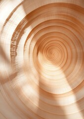 Poster - Warm Spiral Illumination Celebrating Fibonacci Day, Earth Day, and Arbor Day with Natures Patterns