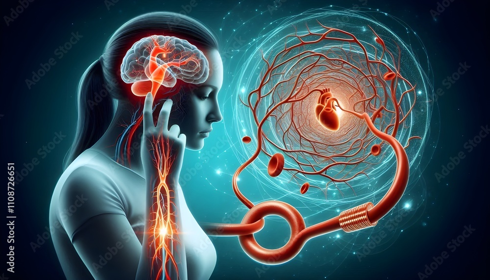 Restricted Circulation Stock-Illustration „Atherosclerosis medical condition as Blocked Human ...