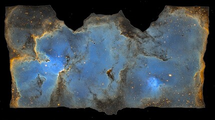 Wall Mural - Stunning nebula imagery outer space astrophotography cosmic environment wide-angle view astronomy concept