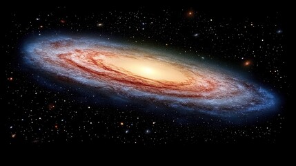 Wall Mural - Astronomical event observations outer space digital artwork cosmic environment wide-angle viewpoint celestial concept