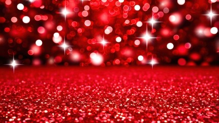 Wall Mural - red background with red glitter
