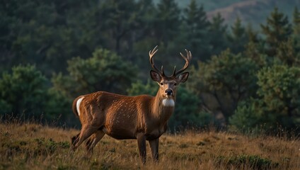 Wall Mural - Sarna (deer) in the wild.