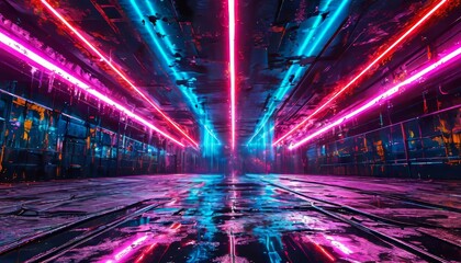 Wall Mural - orange light streaks, speed lines, futuristic background, backdrop, 4k resolution.