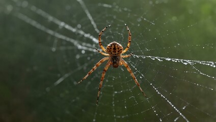 Spider on its web.