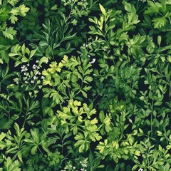 Sticker - Vibrant Herbs Pattern Design