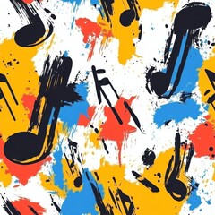 Sticker - Vibrant Abstract Music Pattern Design