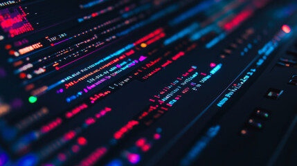 Wall Mural - coding or programming conceptual banner. education coding computer languages. technology of software
