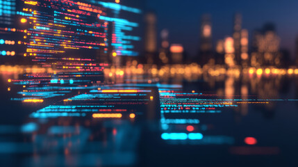 Wall Mural - software development with help ai. coding or programming app artificial intelligence online chat bot