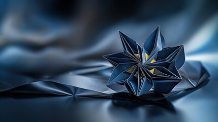 Aufkleber - Elegant paper windmill art display home studio decorative design minimalist setting close-up view artistic inspiration