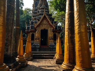 Wall Mural - Temple in Thailand.