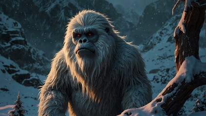 Canvas Print - The mysterious yeti.