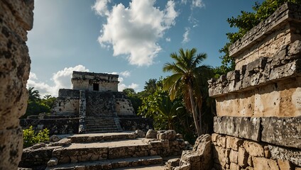 Wall Mural - Tulum Mayan ruins in Yucatán, Mexico.