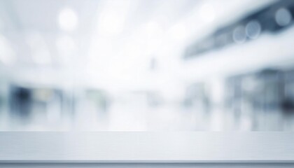 Poster - Modern Minimalistic Background Concept for Websites, Product Displays, and Corporate Presentations: Elevate Digital Design with a Clean, Blurred, and Bright Professional Interior Environment