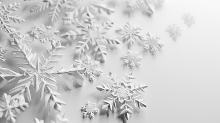 Wall Mural - snowflake background