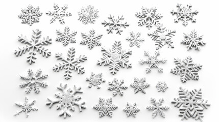 Wall Mural - snowflake background