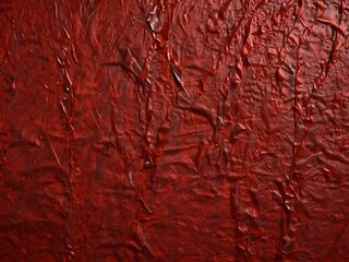 Wall Mural - Vibrant red sheet macro texture, showcasing fine details.