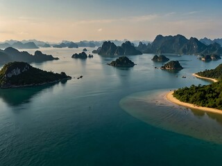 Wall Mural - View of Co To Island in Northern Vietnam.