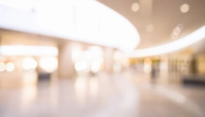 Poster - Modern Office Lobby with Soft Blur Effect Showcasing a Warm, Welcoming Ambiance Ideal for Design Concepts, Corporate Branding, and Business Presentations with a Focus on Minimalism and Elegance