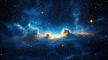 Wall Mural - stunning cosmic clouds illuminated by stars