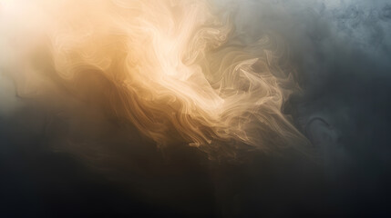 Wall Mural - A swirling mass of water and smoke with a hole in the middle