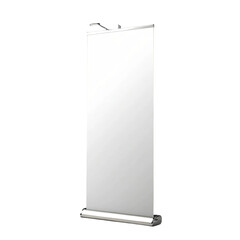 roll up banner stand isolated on transparent background