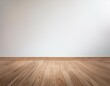 © Matilde - wood floor and white wall empty room for background