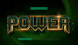 © Nandar Adhuri - Green Gold power text style effect