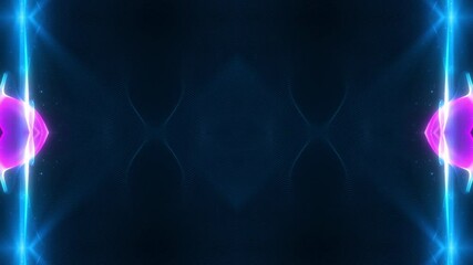 Wall Mural - Abstract Psychedelic Motion Graphic. Fluid Kaleidoscope effect. Seamless 4k loop