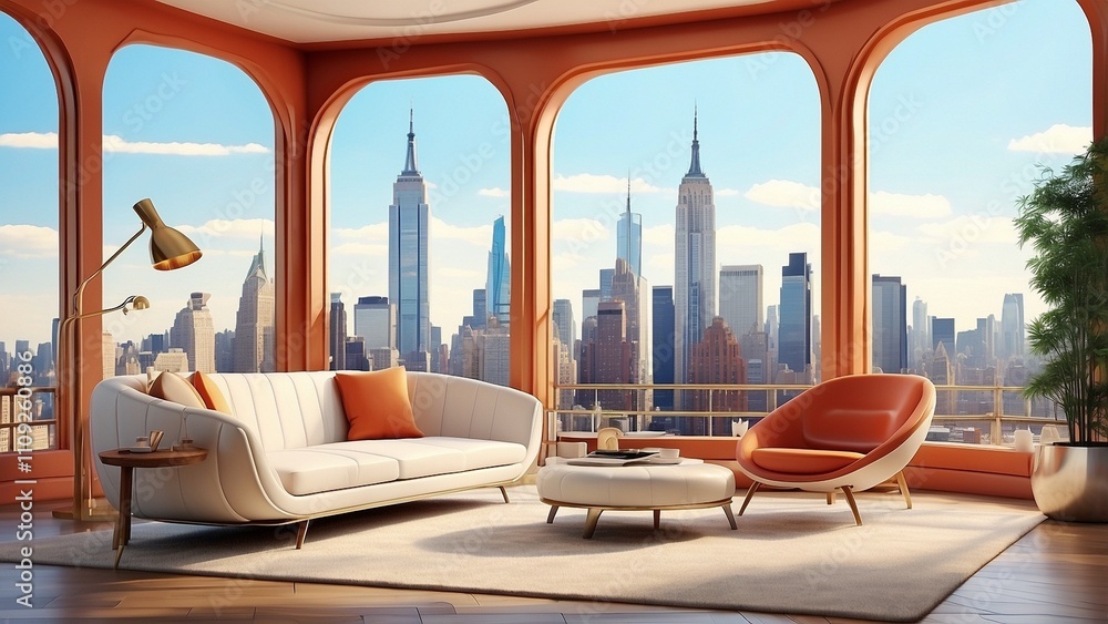 View of Vintage Penthouse Apartment - Pinterest