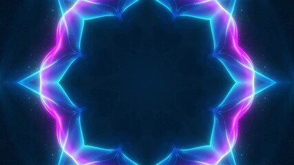 Canvas Print - abstract psychedelic motion graphic. fluid kaleidoscope effect. seamless 4k loop