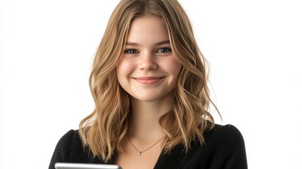 Woman with tablet