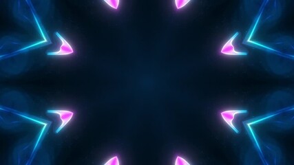 Canvas Print - abstract psychedelic motion graphic. fluid kaleidoscope effect. seamless 4k loop