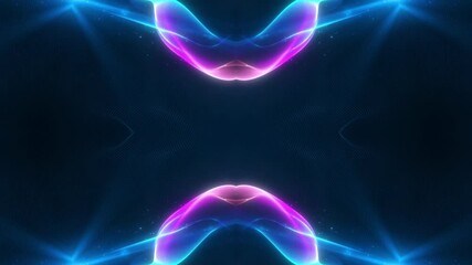 Canvas Print - abstract psychedelic motion graphic. fluid kaleidoscope effect. seamless 4k loop