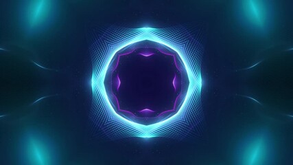 Canvas Print - abstract psychedelic motion graphic. fluid kaleidoscope effect. seamless 4k loop