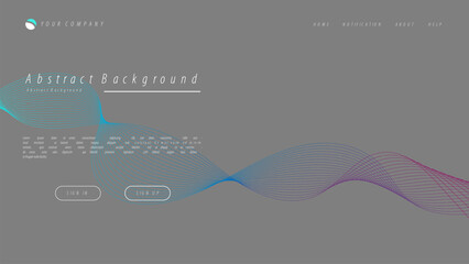Wall Mural - abstract background for your landing page design. Minimal background for website designs