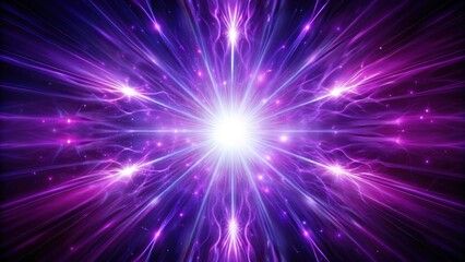 Wall Mural - Glowing purple energy spreading out, purple, energy, vibrant, glowing, light, illumination, vibrant, abstract, cosmic
