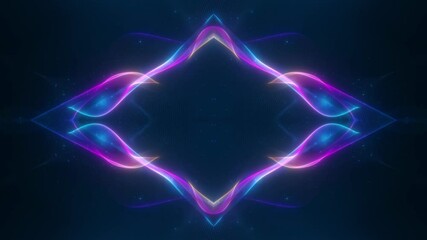Canvas Print - abstract psychedelic motion graphic. fluid kaleidoscope effect. seamless 4k loop