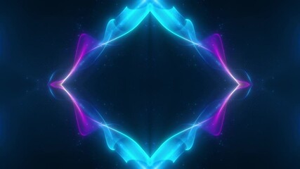 Canvas Print - abstract psychedelic motion graphic. fluid kaleidoscope effect. seamless 4k loop