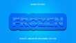 © CSJ - blue editable text effect, frozen text effect
