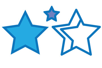 Wall Mural - star - vector icon