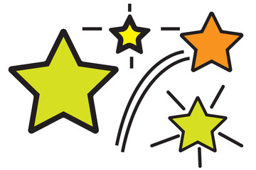 Wall Mural - star - vector icon