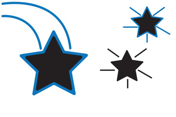 Wall Mural - star logo , award logo vector