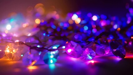 Canvas Print - Colorful bokeh lights