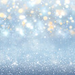 © Monirknn - Winter christmas sparkling shiny silver bright glittering abstract bokeh background, Generative Ai