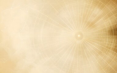 Wall Mural - Elegant golden bokeh with shimmering light orbs and flowing abstract waves on a reflective surface