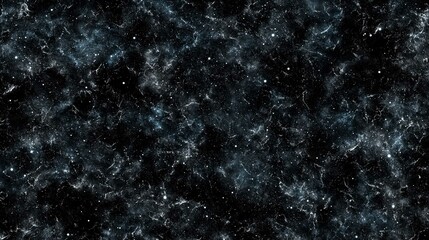 abstract night sky with bright stars and mystical galaxy nebula in blue cosmos illustration
