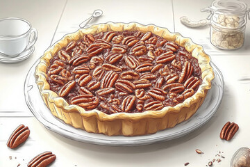 Sticker - Pecan Pie Isolated