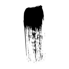 Wall Mural - distressed brush stroke frame set with ink texture and spray paint effect. box shape for text backgr