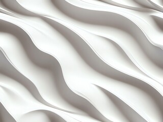 Abstract White Wave Pattern: A Modern Minimalist Design